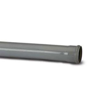 Polypipe Single Socket Soil Pipe 3"/82mm x 3m Grey SP330