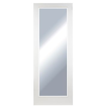 Premdor 2'6" 1 Panel Full Light Clear Glass Smooth Door