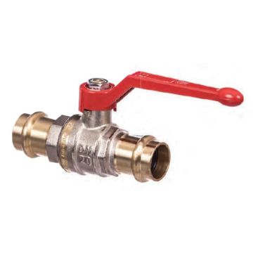 Press-fit Red Lever Handle Ball Valve