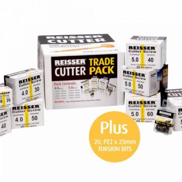 Reisser 1620 Piece Cutter Trade Pack & x20 PZ2 Bits
