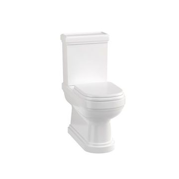 Riviera Close Coupled Pan Closed Back - White