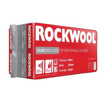 Rockwool insulation Sound Slab - 1200 x 600mm 
