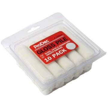 Rodo PRRE038 Gloss Pile Mini Roller Sleeves (10 per Pack)