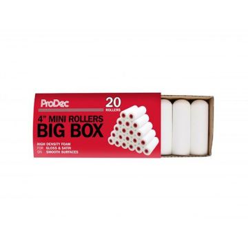 Rodo PRRE058 High Density Foam Gloss Mini Roller Sleeve – Box of 20