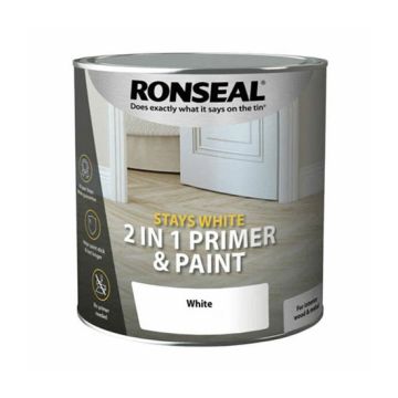 Ronseal 2 In 1 Gloss - 750ml - White - 37510