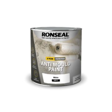Ronseal Anti Mould Paint Matt White - 750ml - 36623