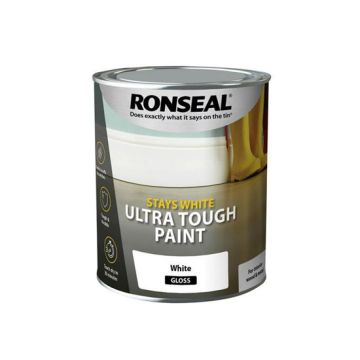 Ronseal Ultra Tough Gloss - 750ml - White - 37522