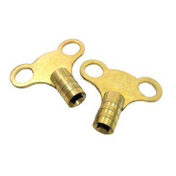 Rothenberger 80107 Brass Radiator Air Bleed Key - Pack of 2