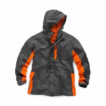 Scruffs Worker Jacket - Charcoal & Orange