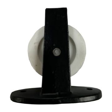 Single Upright Black 38mm Type 268/N Pulley Along Plate