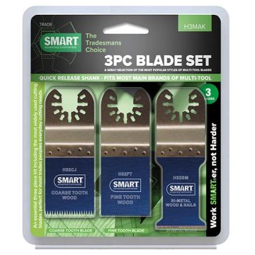 Smart H3MAK 3Pce Multi-Tool Blade Set