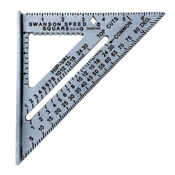 Swanson SO101 Metric Speed/Roofing Square 7"