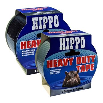 Hippo Heavy Duty Duct Tape - 50 Metres x 75mm