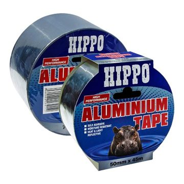 Hippo Silver Aluminium Foil Tape - 45 Metres