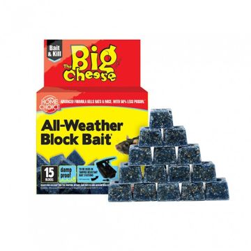 The Big Cheese STV212 15 x 10gm All Weather Block Bait Block For Bait Station