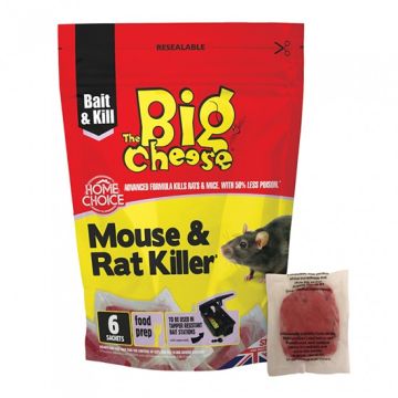 The Big Cheese STV222 Rat & Mouse Killer - 6 Sachets