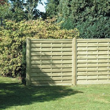 Timber Square Horizontal Fence Panel - 1800mm Wide