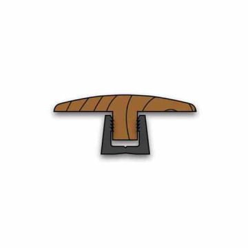 Parallel WT18 13-18mm Unfinished Oak 990mm Twin Ramp Profile with Plastic Base