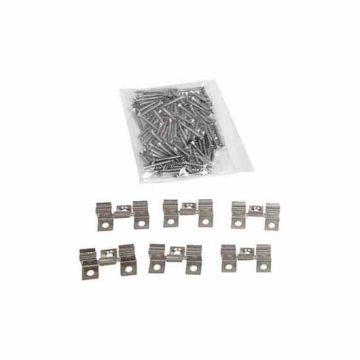 GronoDec Grooved Composite Decking Fixing Clips and Screws - 100 Per Pack