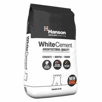 Hanson Castle White Cement - 25kg