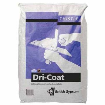 British Gypsum Thistle Dri-Coat Plaster - 25Kg