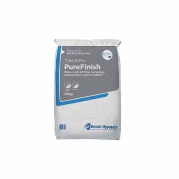 British Gypsum ThistlePro Pure Finish - 25Kg Full Pallet Only (56 Bags)