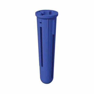 Timco BLPLUG Blue Plastic Wall Plug - Box 40 - (Screw Gauge 6.0 - 7.5mm)