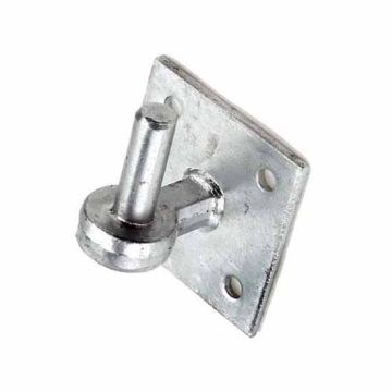 Eliza Tinsley Gate Hanger Only Hook on Plate 4" Square Plate x 3/4" Pin 8254-842 Galvanised