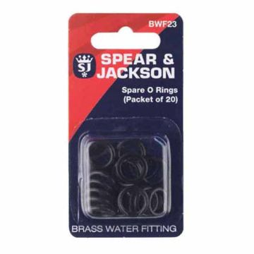Spear & Jackson BWF23 Spare O-Rings for Brass Hose Fittings