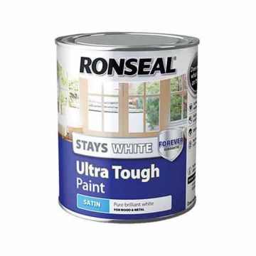 Ronseal 37524 Ultra Tough White Satin - 750ml