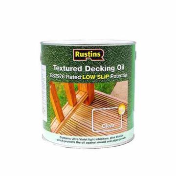 Rustins Textured Decking Oil Clear 2.5Ltr