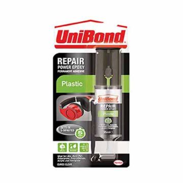 Unibond Repair Plastic Power Epoxy 25ml Blister Pack 952565