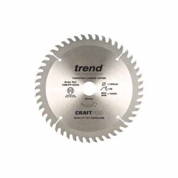 Trend CSB/PT16548 Plunge Saw Blade 165mm x 20mm Bore x 48 Tooth