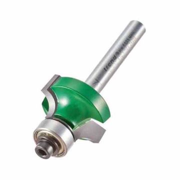 Trend Craftpro C076X1/4 Bearing Guided Round Over/Ovolo Cutter - 6.3mm Radius
