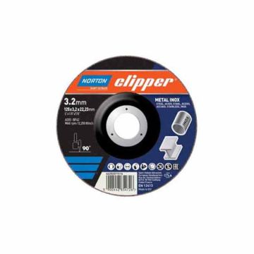 Norton Clipper 115 x 3.2 x 22mm Depressed Metal Cutting Disc