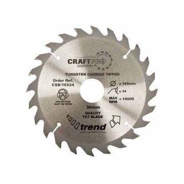 Trend CSB/15024 150mm Dia 10mm Bore 24 Tooth Thin Kerf Saw Blade