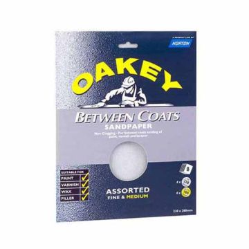 Oakey Assorted "Between Coats" 230 x 280mm 3 sheets