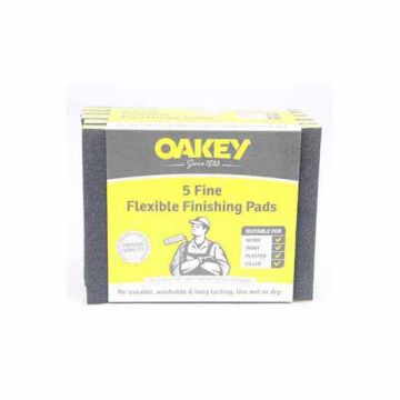 Oakey Fine Finishing Pads Pack of 5