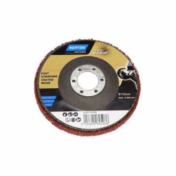 Norton 66261122390 Rapid Wood Strip Flap Disc - 115mm