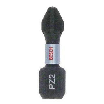 Bosch 2607002804 Impact Control 25mm Screwdriver Insert Bts PZ2 (Box of 25)