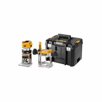 Dewalt DCW604NT Twin Base 18v Router Bare Unit in T-Stak Box