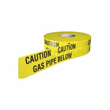 Olympic Underground Warning Tape Gas Pipe - Yellow