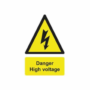 Danger High Voltage - PVC