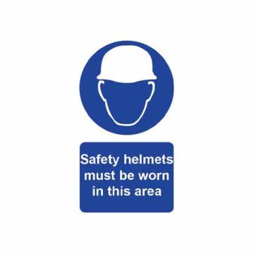 ‘Safety Helmets Must be Worn in This Area’ (4000) - Large