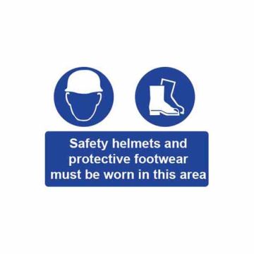 ‘Safety Helmets and Protective Footwear Must be Worn in This Area’ (4001)