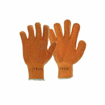 Orange Criss Cross Gloves