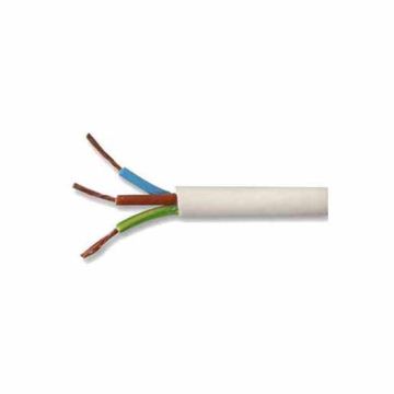 PX 2183Y 0.75mm White Cable 100mtr 3 Core PVC Sheath