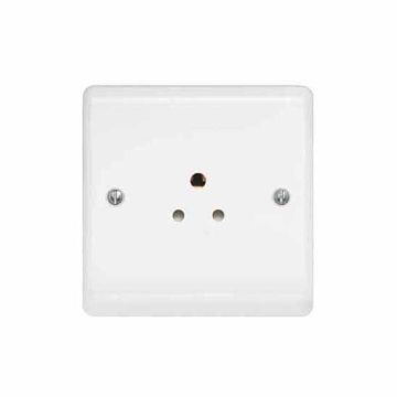 Contactum A2315 Aspire Moulded 1 Gang 2A 3 Pin Unswitched Socket White