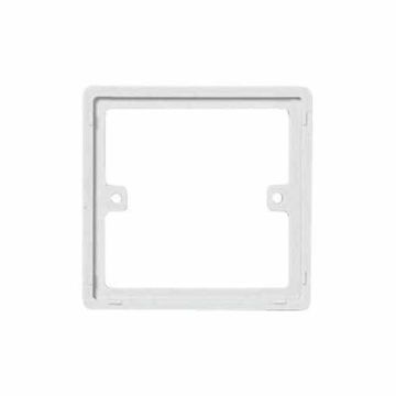 BG Nexus 817-01 White Moulded 1 Gang 10mm Square Spacer Plate