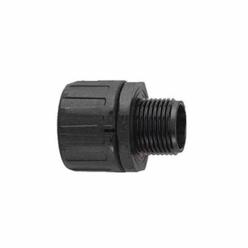 Flexicon FPA20-M20 20mm Flexible Conduit Adaptor Black